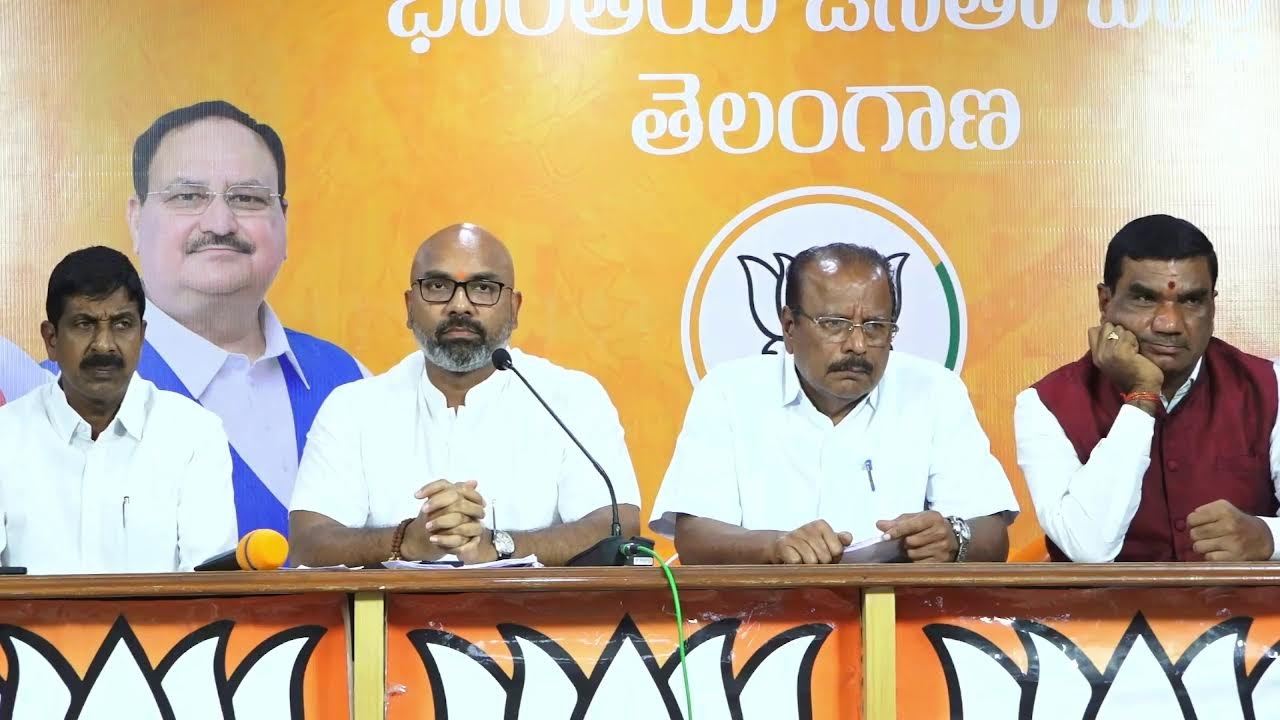 LIVE :  BJP MP Dharmapuri Arvind Press Meet | BJP State Office | BJP