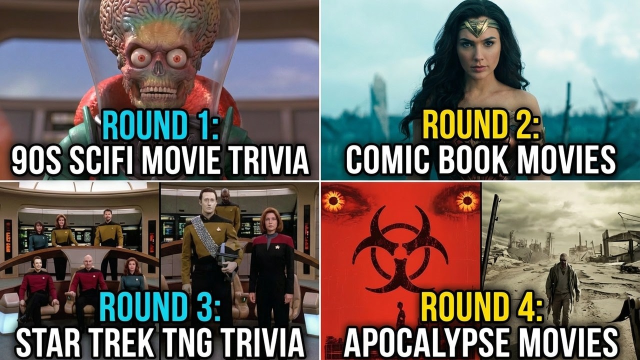 90s Sci-Fi, Star Trek & Comic Book Movies Quiz Challenge