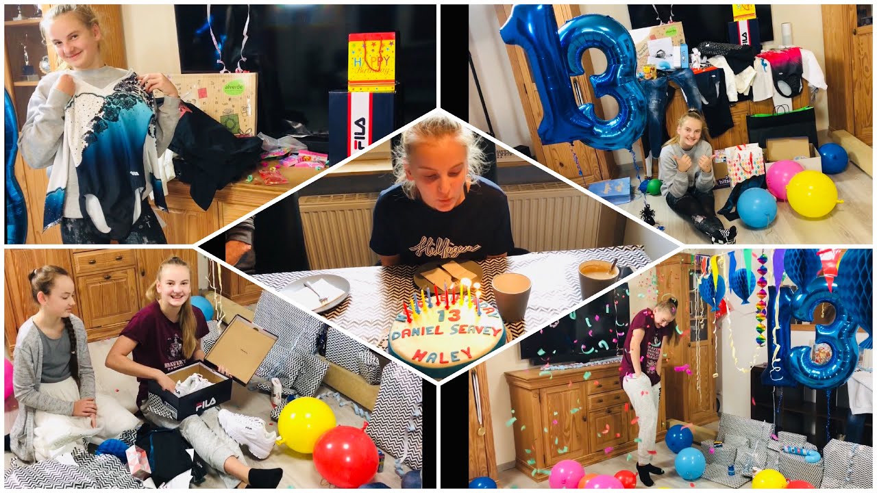 Endlich 13 😏 meine Geburtstags Geschenke 🎁 Party mit meinen Freunden 🎉 und lecker Pizza essen 😋