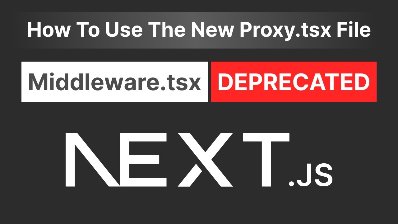 Как использовать новый прокси-файл в Next.js 16