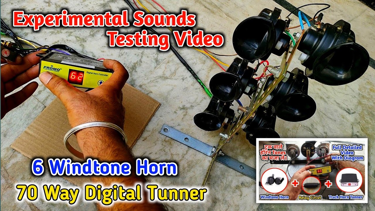 Connect 6 Windtone Horn With 70 Way Digital Tunner | Experiment 💥| Sound Testing Video | 2021