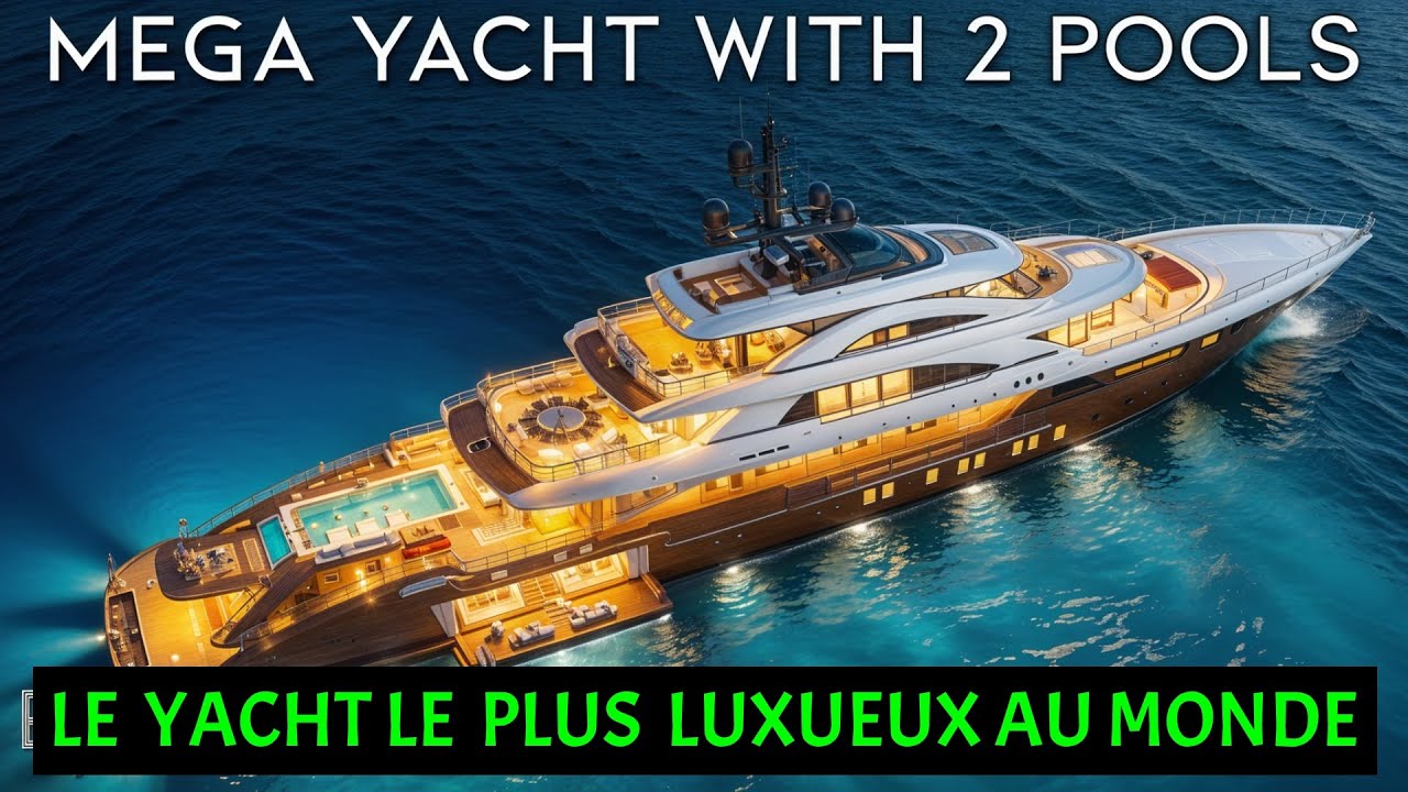Visite du MEGA YACHT le plus FOU au MONDE avec une piscine à deux étages !