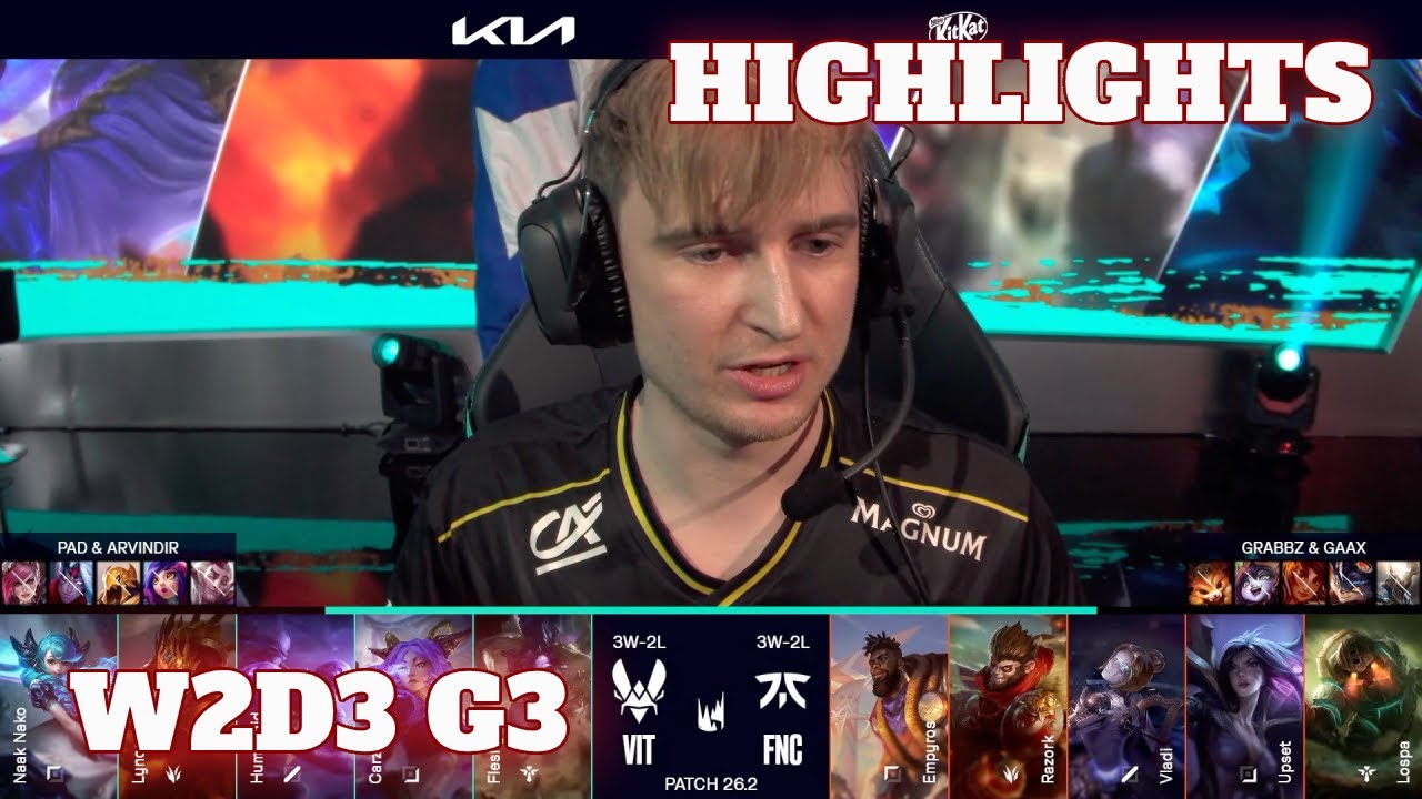 VIT vs FNC - Highlights | Week 2 Day 3 LEC Versus 2026 | Vitality vs Fnatic W2D3