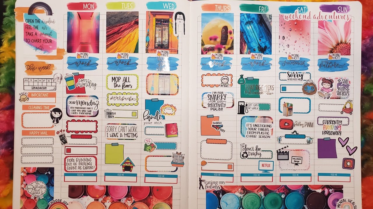 Pre PWM for June 14-20 in my Erin Condren Softbound Hourly Life Planner
