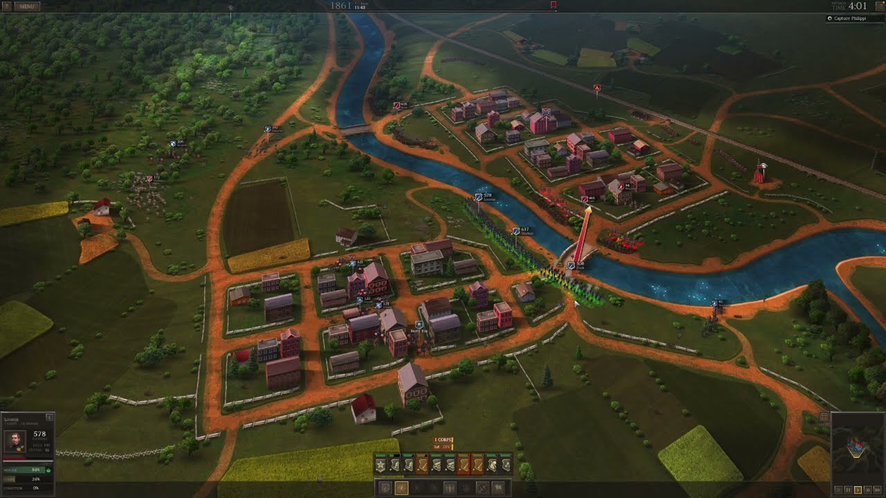 TAKE THE TOWN! Ultimate General: Civil War Union Campaign Playthrough Mission 1