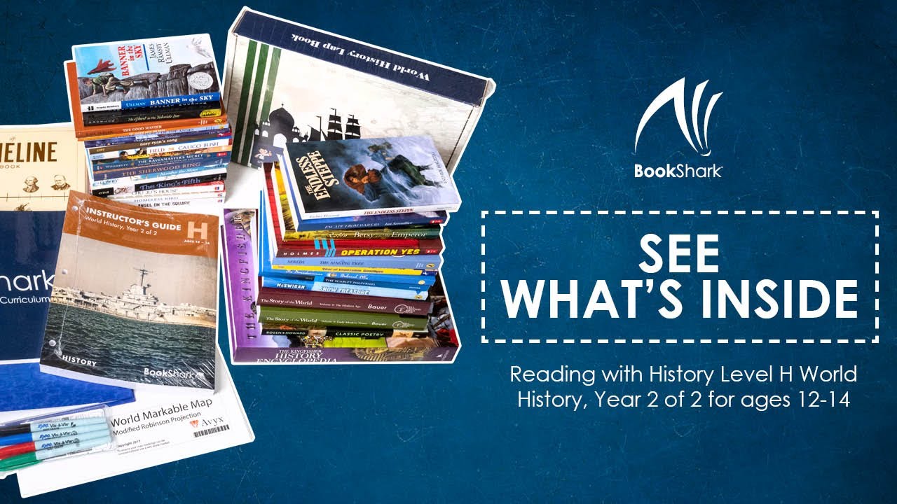 BookShark Reading with History Level H World History, Year 2 of 2 for ages 12-14