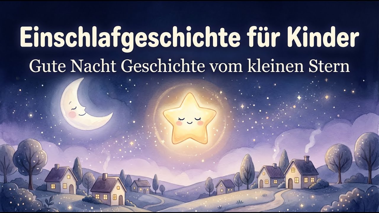 🌟 Einschlafgeschichte für Kinder | Gute Nacht Geschichte vom kleinen Stern 🌙