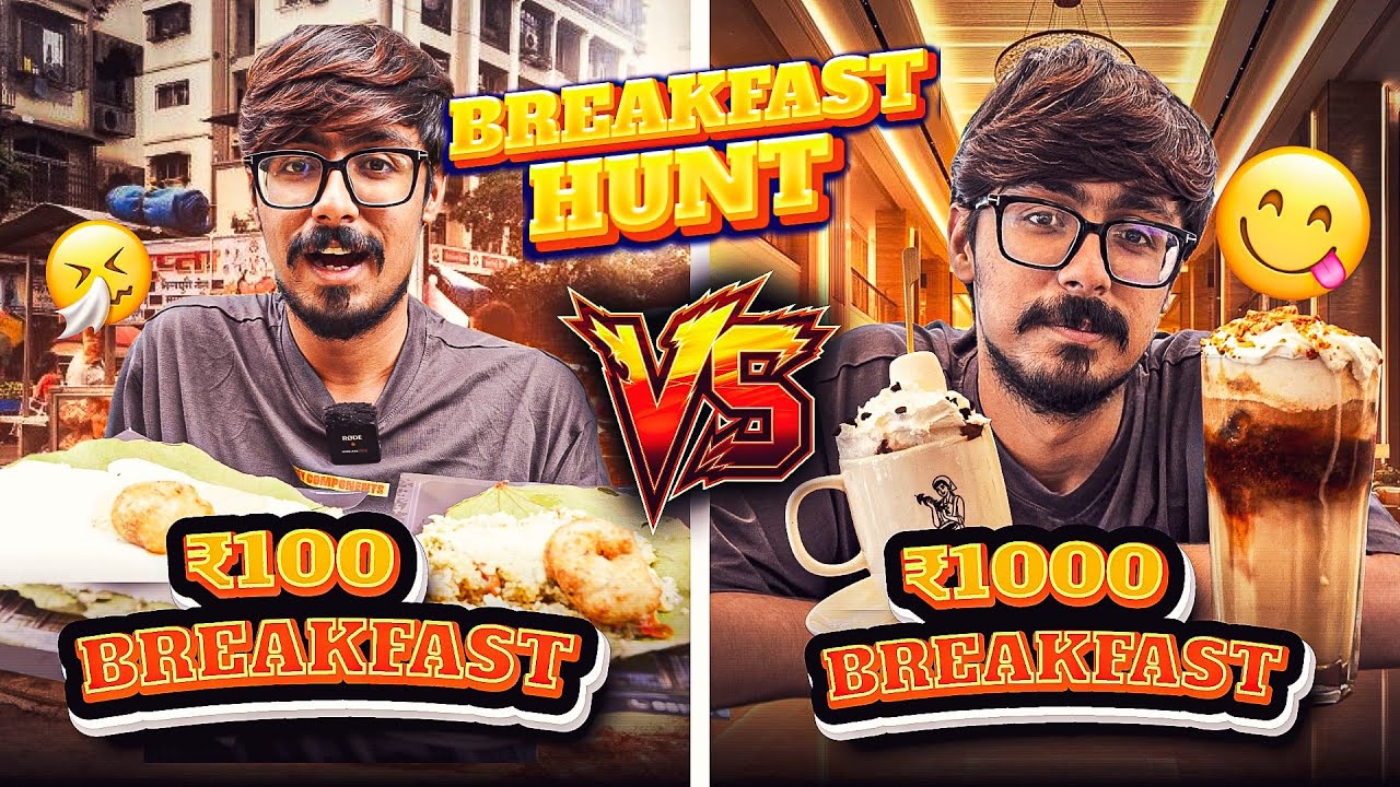 ₹100 vs ₹1000 BREAKFAST Challenge in Bangalore | Peppa Vlogs
