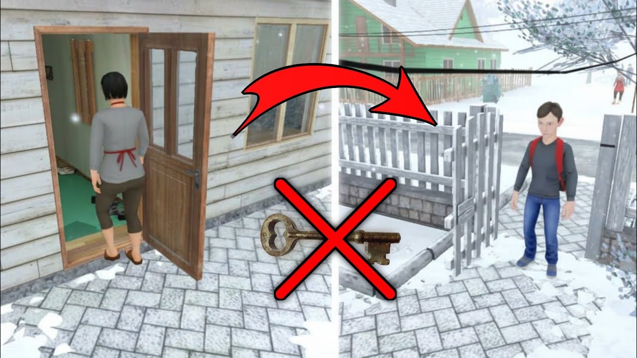 Andrew Open Main Gate & Small Gate Without Key 😱 Glitch Trick || school boy runaway