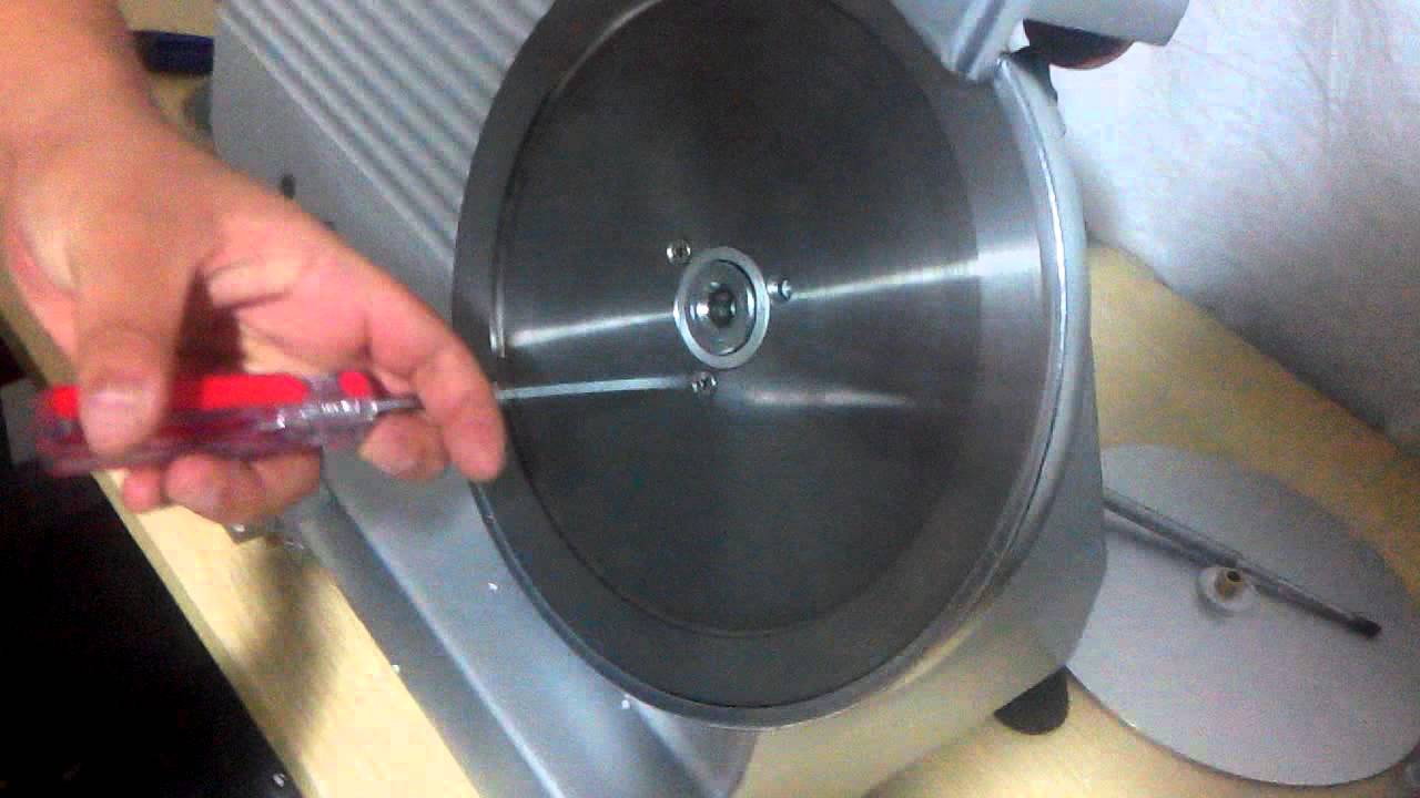 Meat Slicer change blade video 3