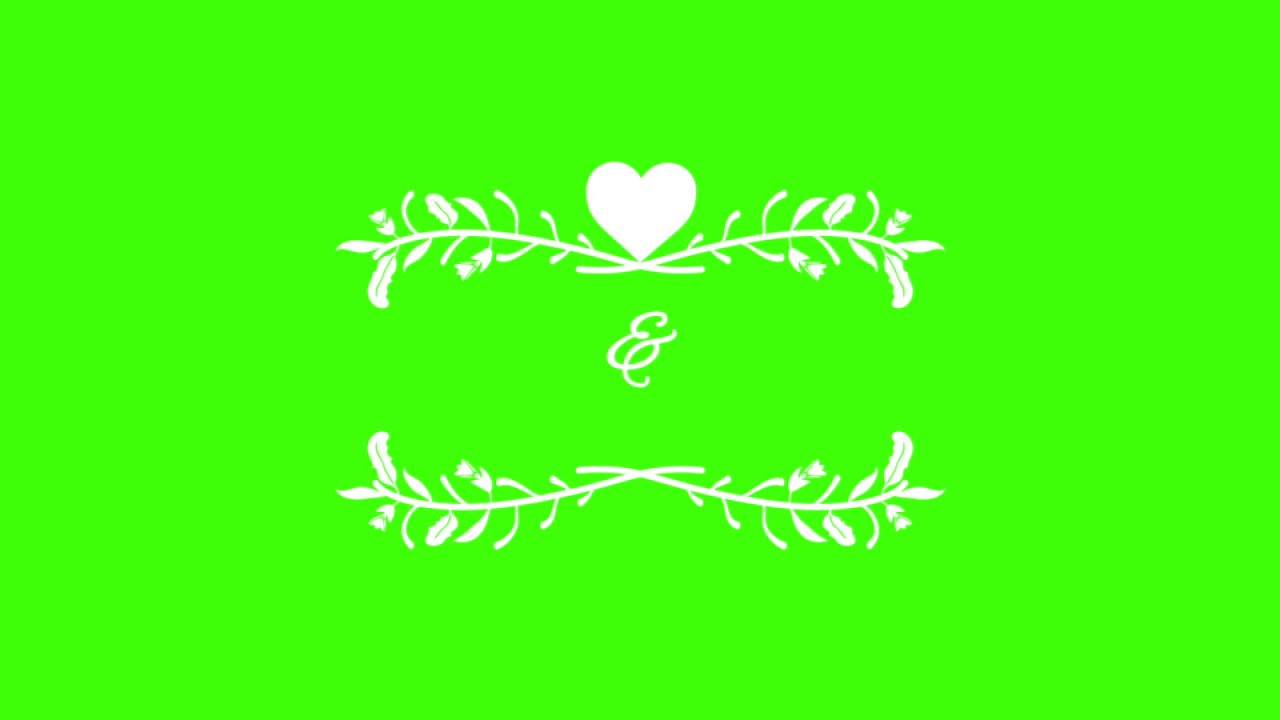 New green screen wedding title effect | New wedding title pack