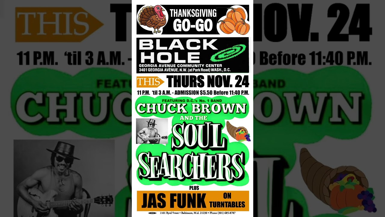 Chuck Brown & The Soul Searchers Black Hole 11/24/88
