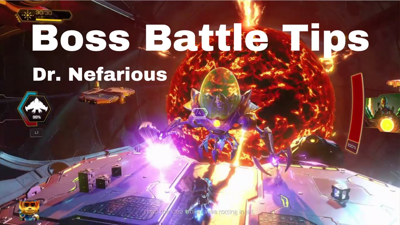 Советы по битве с боссом Ratchet & Clank: Dr. Nefarious (финальный босс PS4)