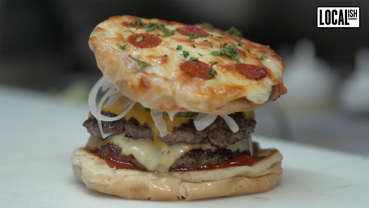 Meatzilla Pizza Burger in LA | Bite Size