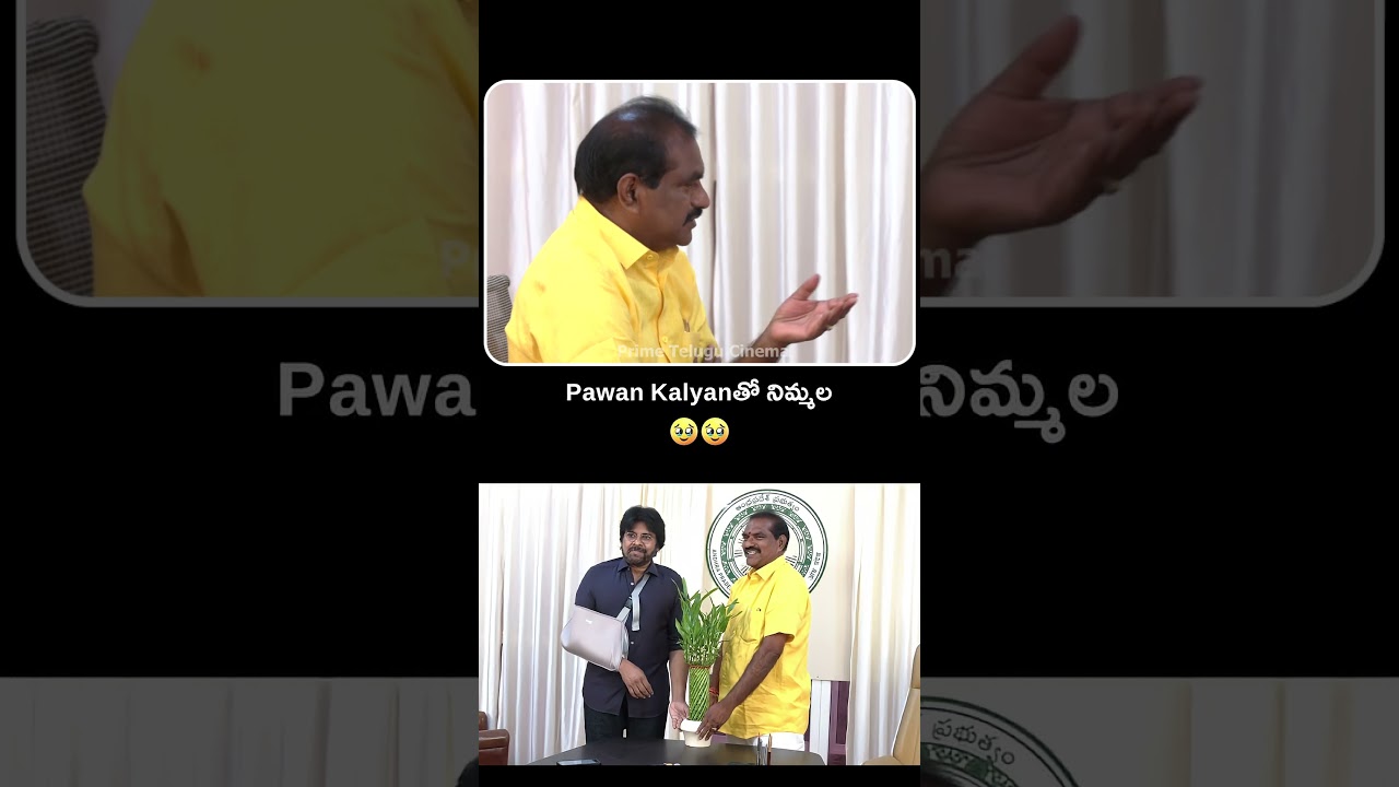 Irrigation Minister Nimmala Ramanaidu Meets Deputy CM Pawan Kalyan || Andhra Pradesh Govt || PTC