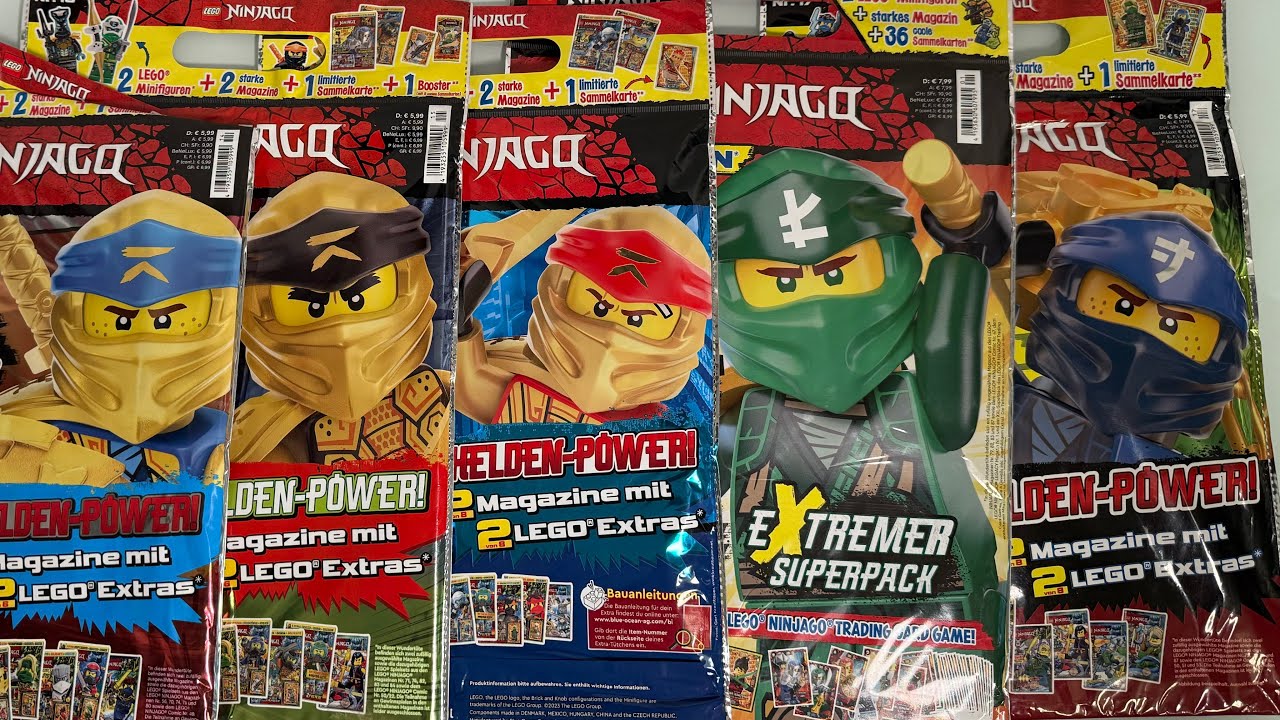 Lego Ninjago 5 verschiedene Wundertüten auspacken