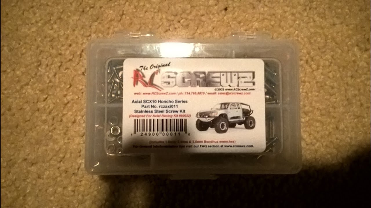 SCX10 Honcho RC Screwz Screw Kit Overview/Install