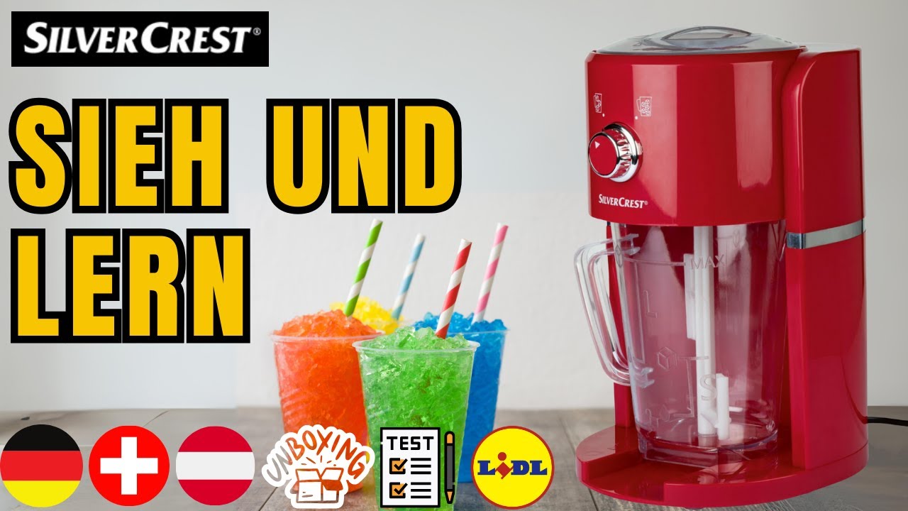 SLUSH-EIS MASCHINE SilverCrest SSM 30 A1 DEUTSCHLAND DEUTSCH  SWITZERLAND  AUSTRIA LIDL