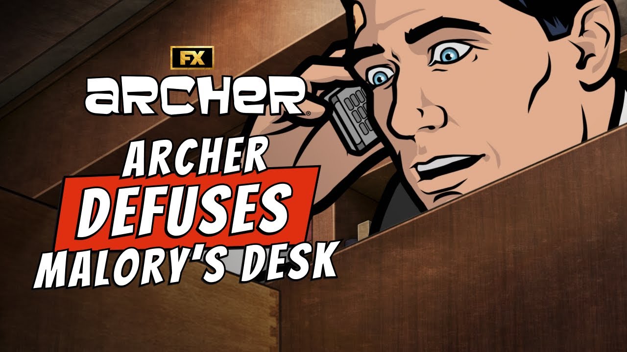 Archer Defuses Malory's Desk - Scene | Archer | FX