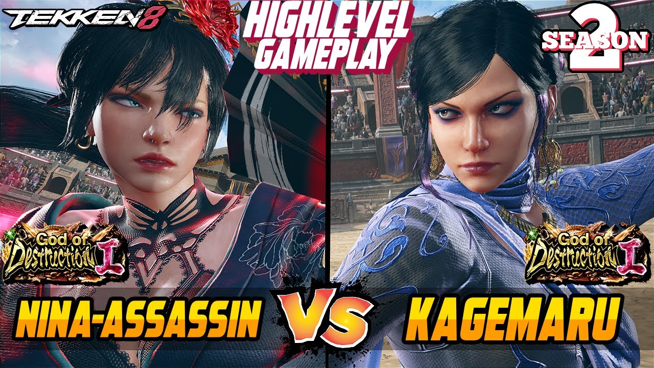 T8 – NINA ASSASSIN (Nina) vs KAGEMARU (Zafina) – Tekken 8 High Level Gameplay
