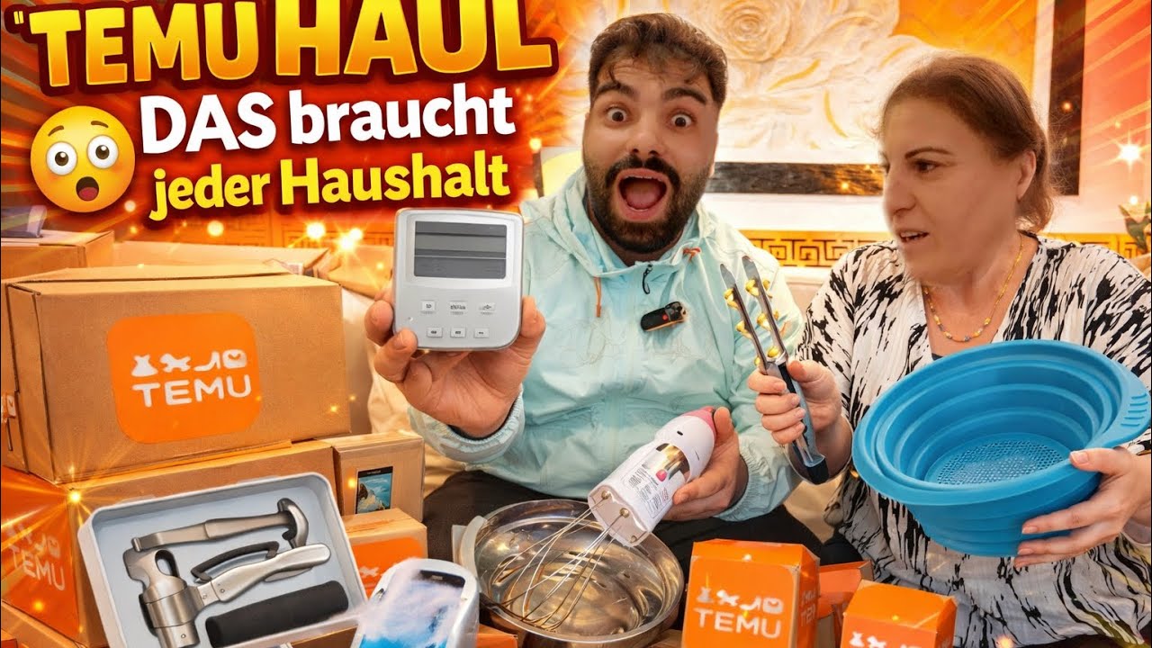 TEMU HAUL mit BASNASKÜCHE | GÜNSTIGSTEN ARTIKEL FÜR ZUHAUSE 😱 | Rami.K 