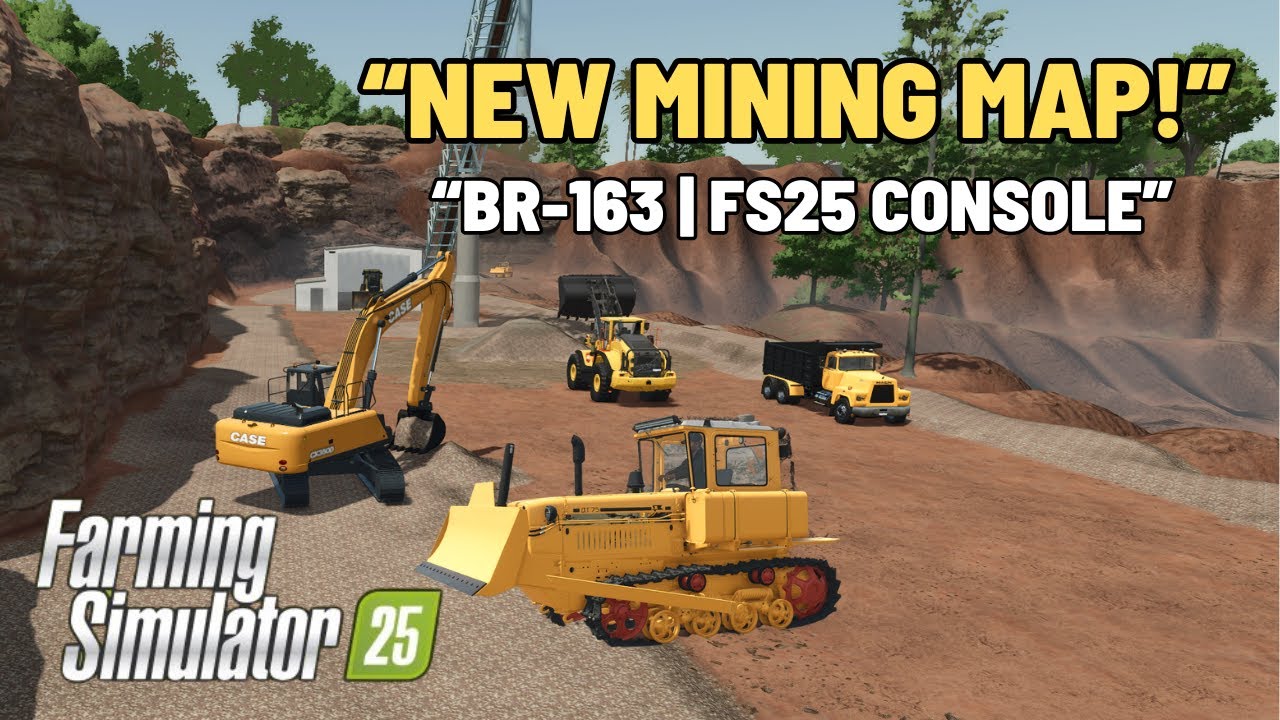 New Console Mining Map BR-163 in Farming Simulator 25