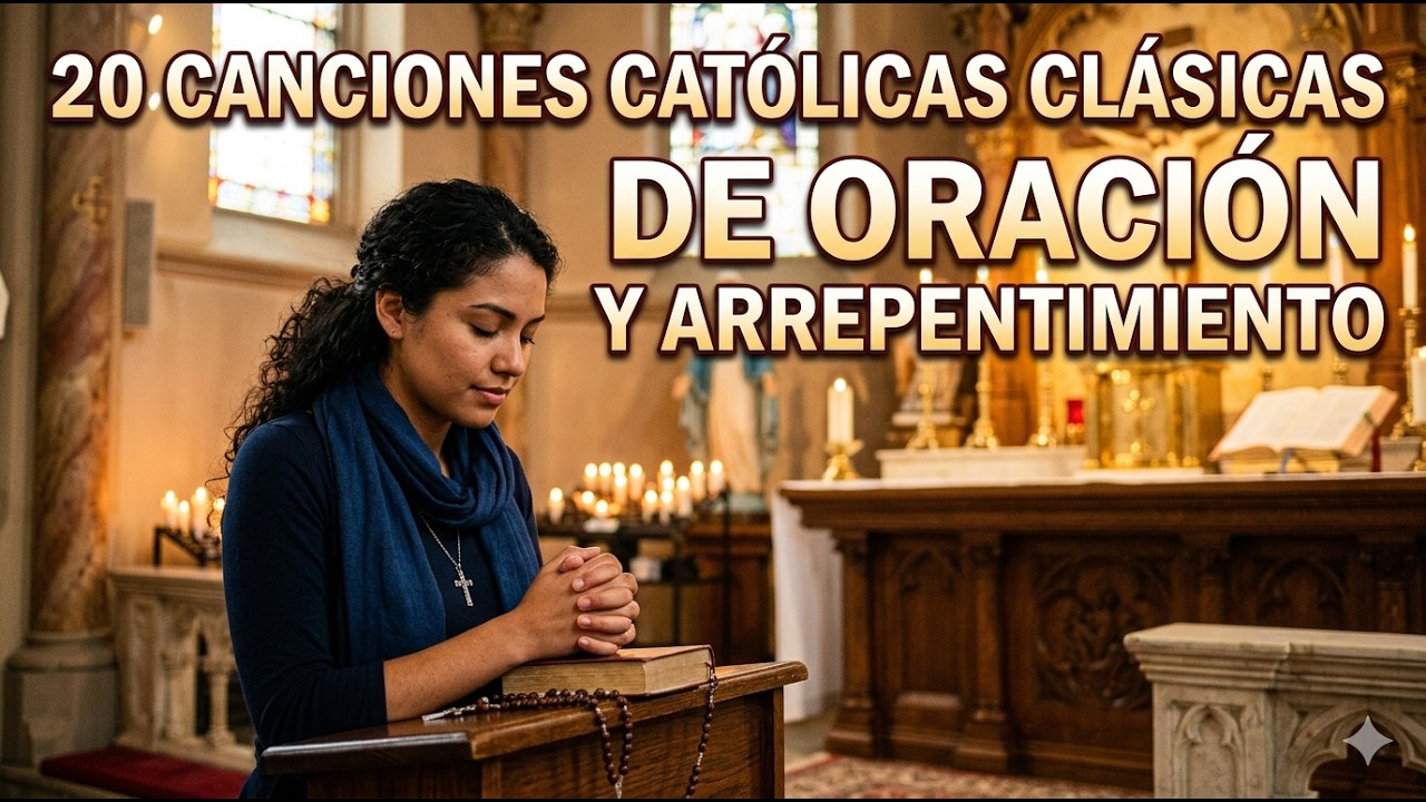 🙏20 Canciones Católicas de Conversión y Fe | Con  Letra + Video 4K