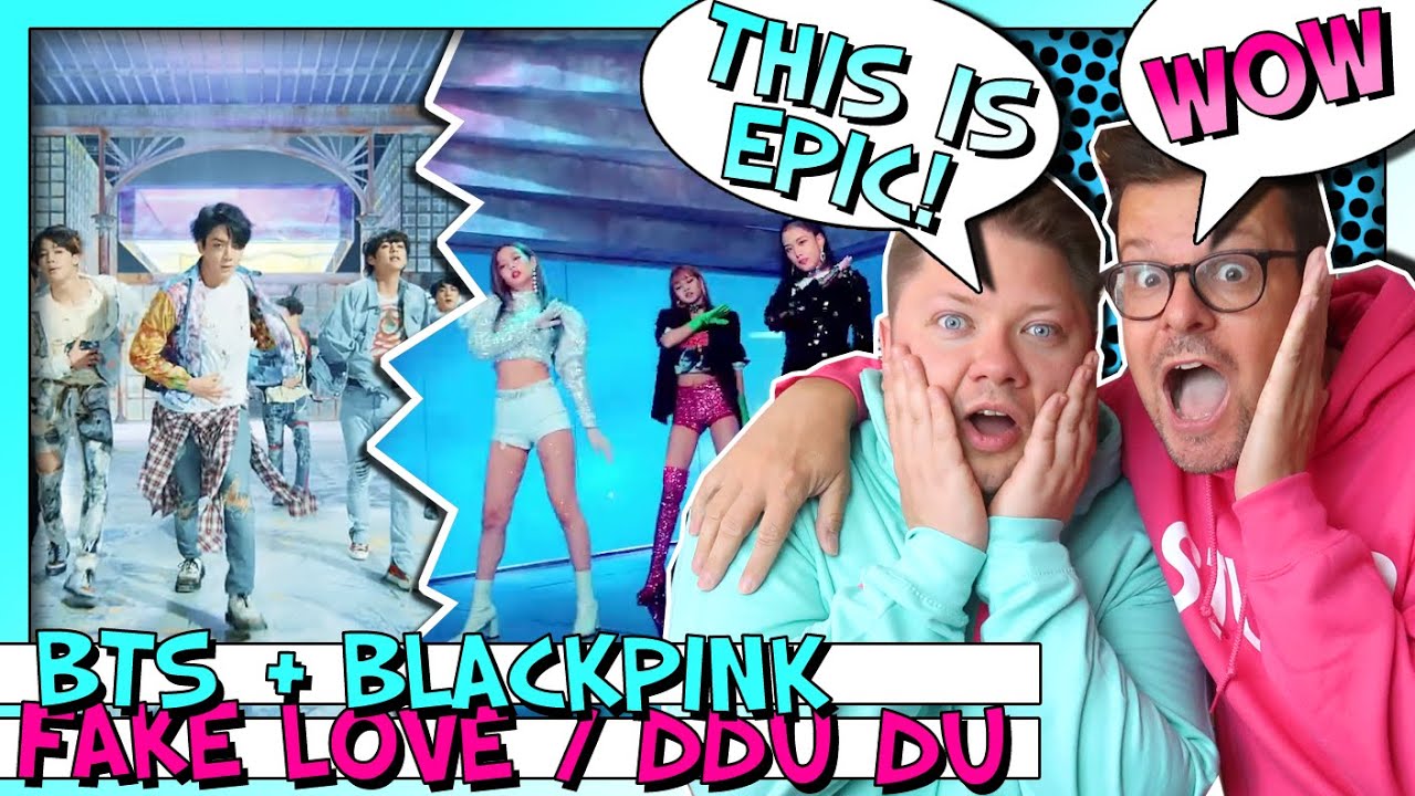 BTS & BLACKPINK - FAKE LOVE X DDU-DU DDU-DU MASHUP // First Time Reaction