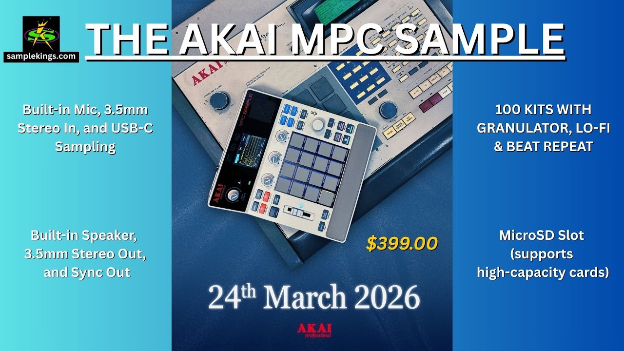 THE AKAI MPC SAMPLE ON SALE MARCH 24TH 2026