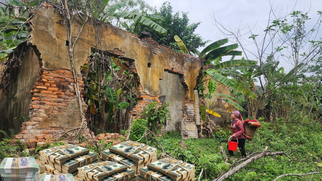 Girl collects plastic bottles in abandoned houses thousands of years old | Ly Thi Phương