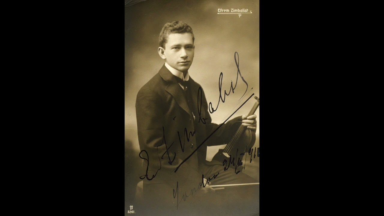 Efrem Zimbalist-  Sarasate Introduction & Tarantella - Live