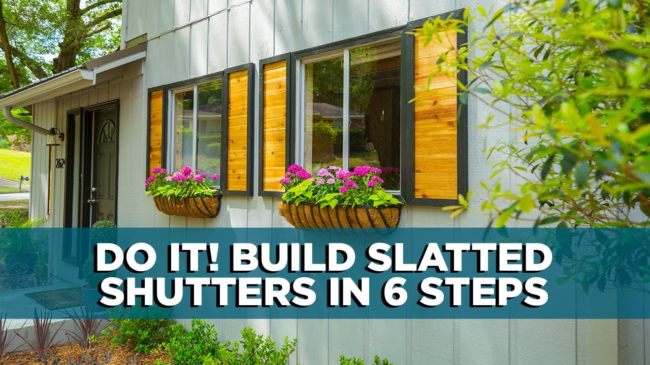 How to Build Slatted Shutters in 6 Steps
