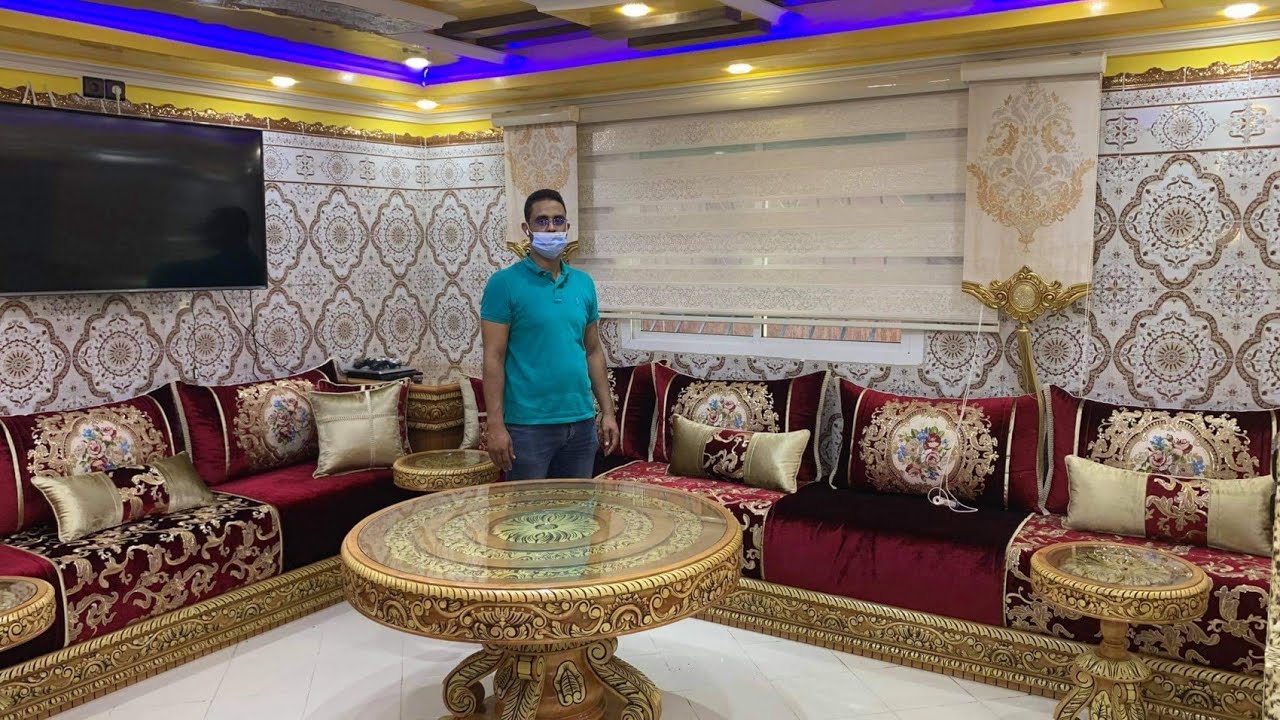 كيعجبك المطروز دويرة في صالون بوردو من اجمل مايكون مع هشام|salon marocain tour