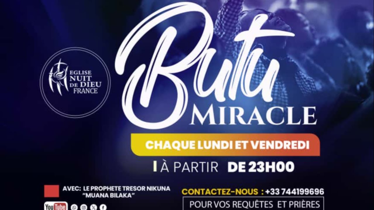 BUTU MIRACLE | DETRUIRE LES COMPLOTS SATANIQUE | PROPHETE TRESOR NIKUNA
