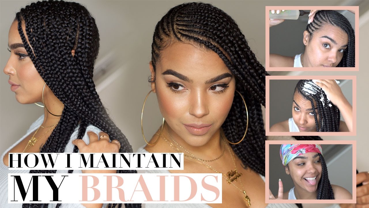 How I Maintain My BRAIDS! THE LAZY METHOD LOL