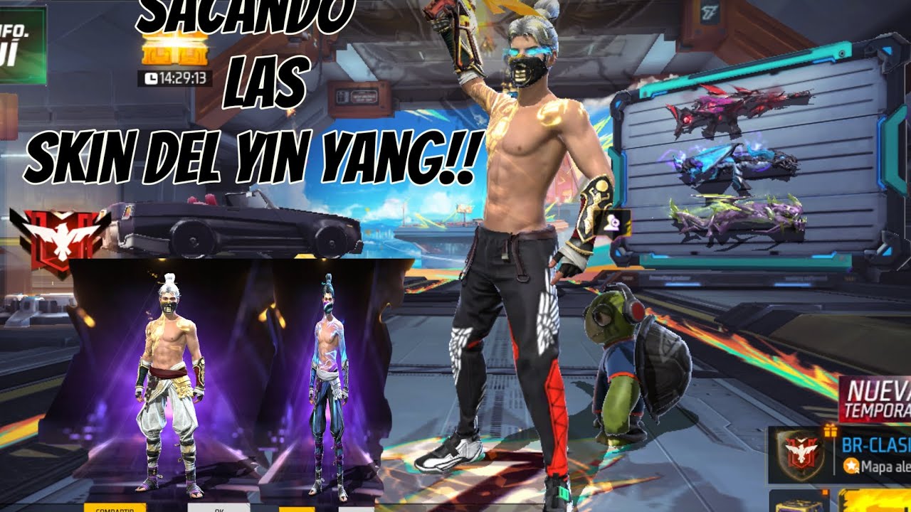 Regreso del Yin Yang, sacando las skins de hombre. #freefire #ruletadetokens #diamantesfreefire