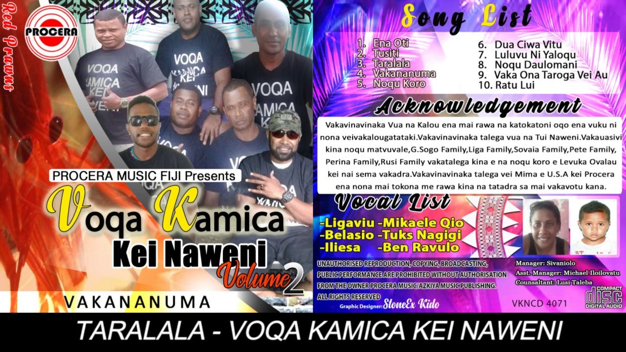 VOQA KEI KAMICA KEI NAWENI VOLUME 1 TARALALA