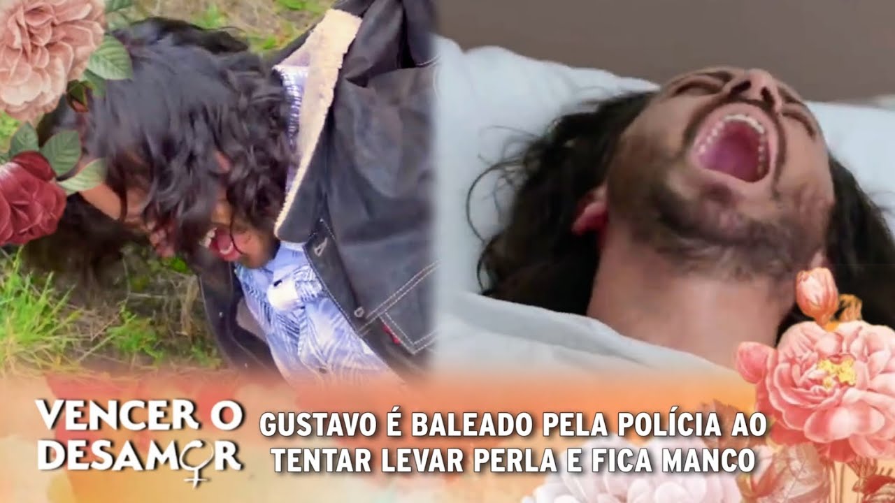 Vencer o Desamor- Gustavo tenta levar Perla á força com ajuda de Onofre e é baleado e perde a perna