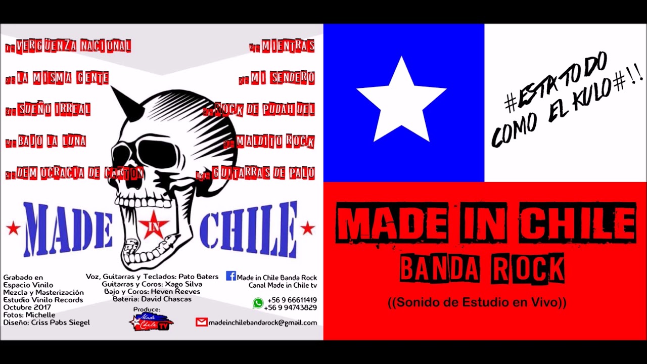 MADE IN CHILE /BANDA ROCK / ESTA TODO COMO EL CULO/ DISCO EN VIVO