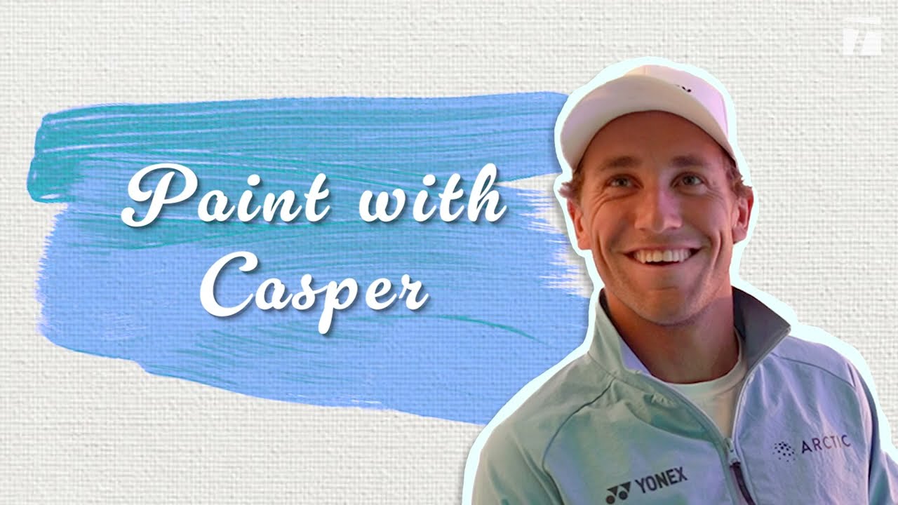 Casper Ruud shows off his impressive painting skills 👨‍🎨