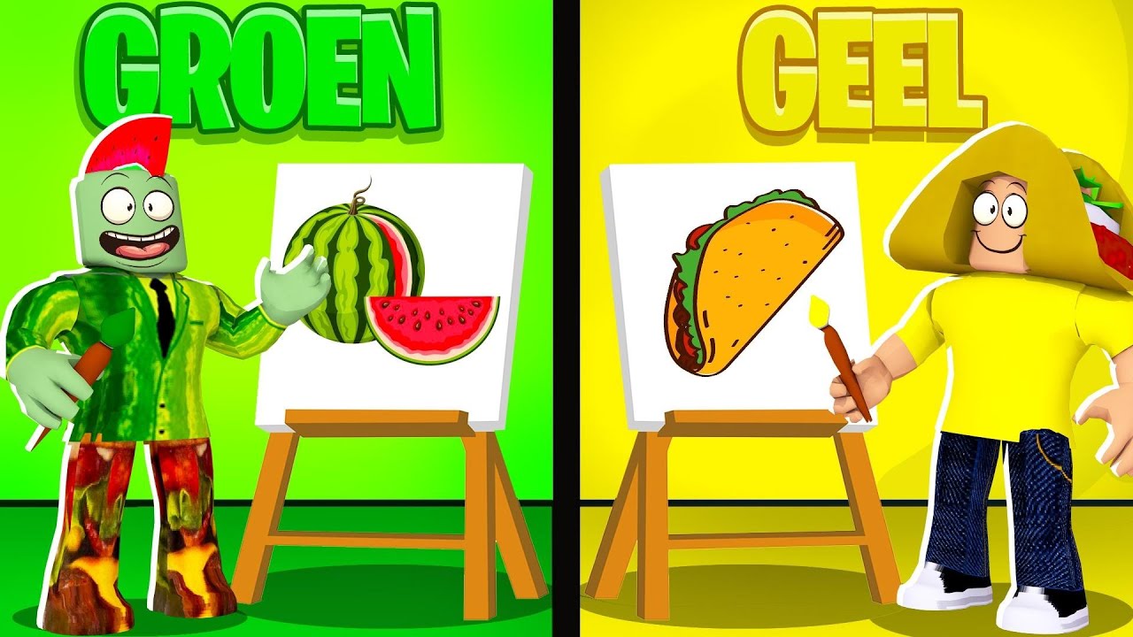 Wat Je Tekent Komt Tot Leven In 1 Kleur! (Roblox)