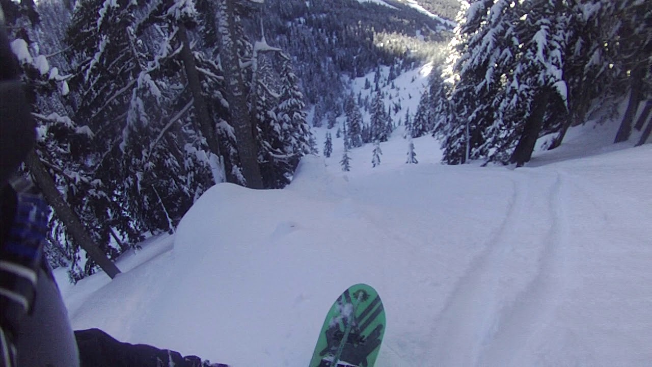Snurfing down Good steep