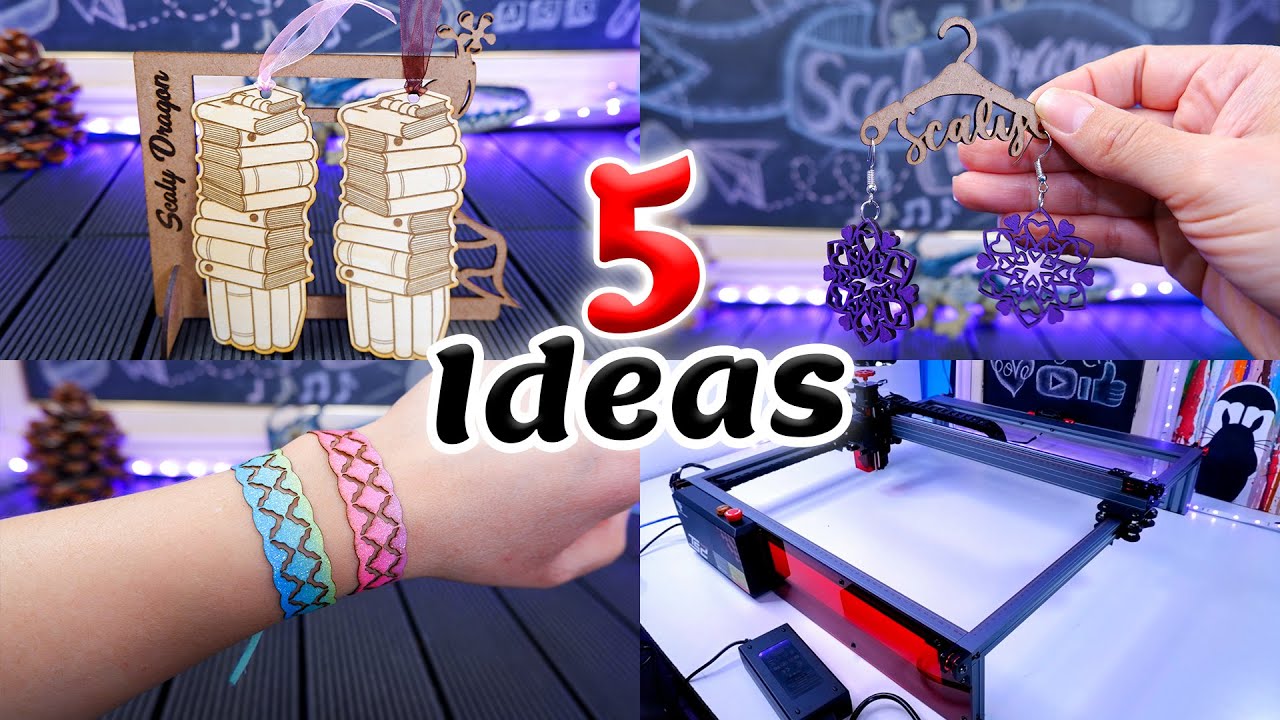 5 Ideas ✅ rápidas y pequeñas para realizar con la grabadora laser TWO TREES TS2 10W