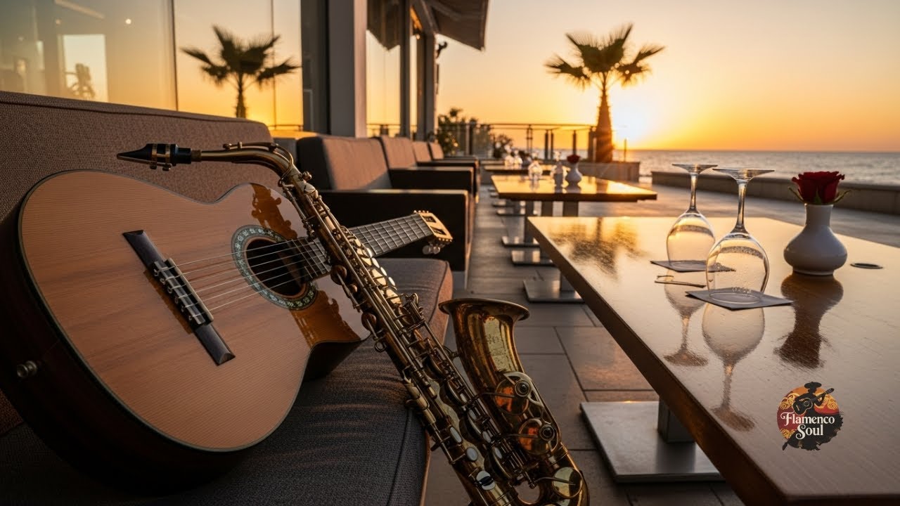 Flamenco Guitar × Saxophone LIVE – Spanish Lounge Jazz Fusion 24/7