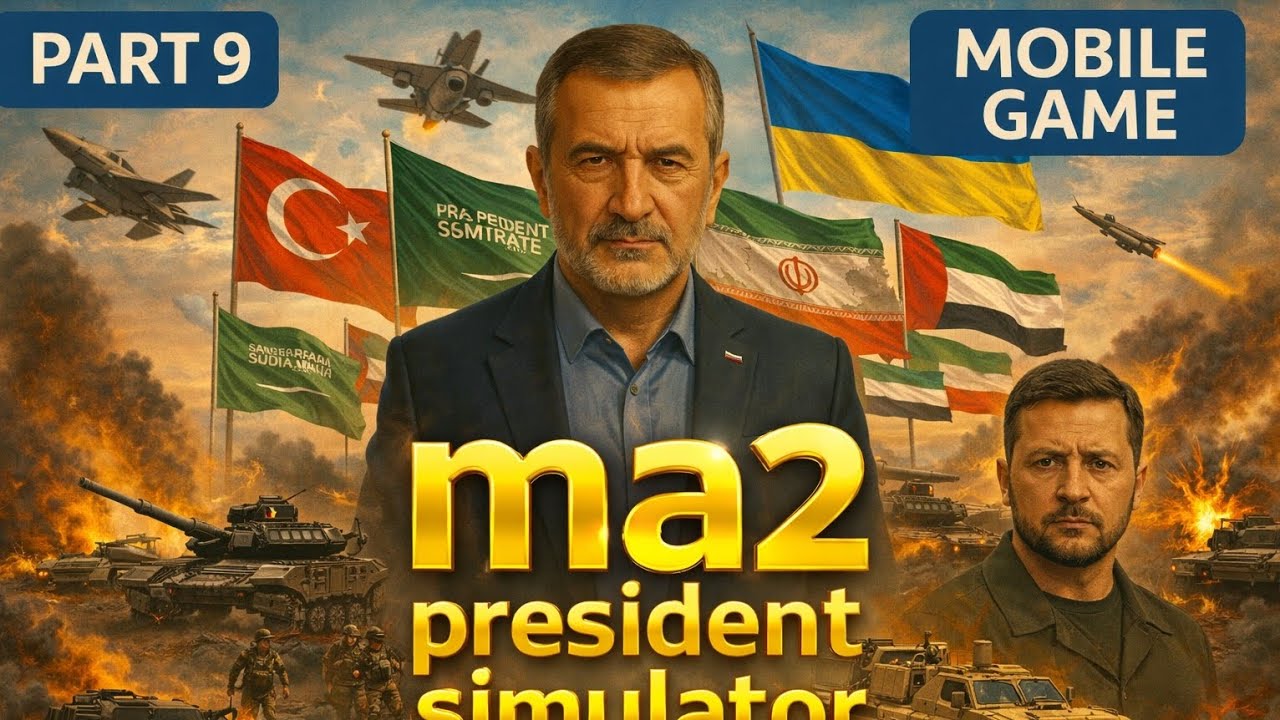 با همه خاور میانه متحد شدم و هرکی بهم حمله کرد رو له کردم 🔥😱| gameplay ma2 president simulator 