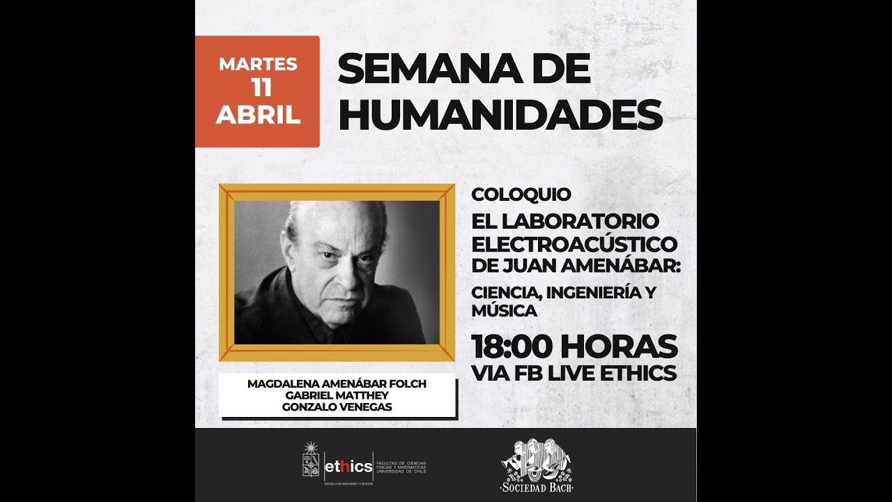 Coloquio “El laboratorio electroacústico de Juan Amenábar: ciencia, ingeniería y música” (11.04.23)