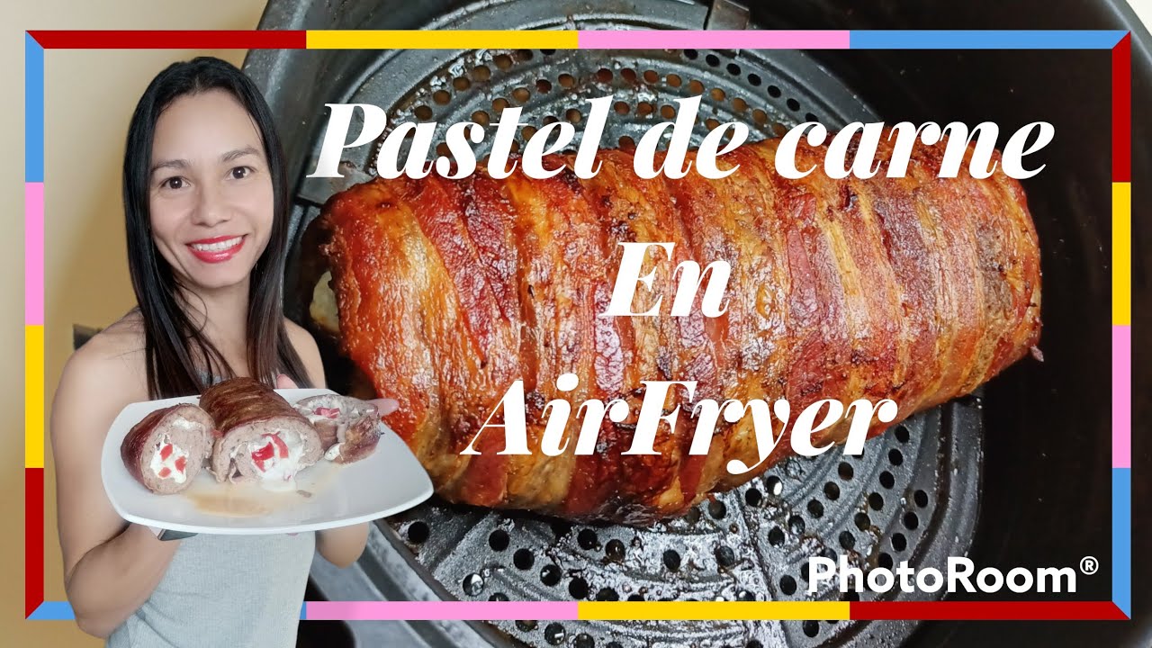✅ PASTEL DE CARNE ENVUELTO EN TOCINO EN #airfryer