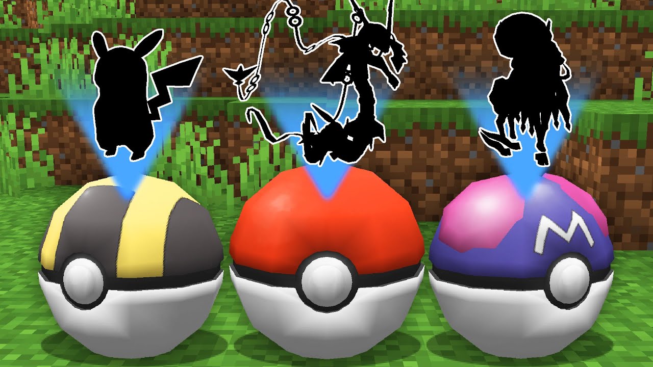 Escolha a Pokébola Certa no Minecraft Pixelmon