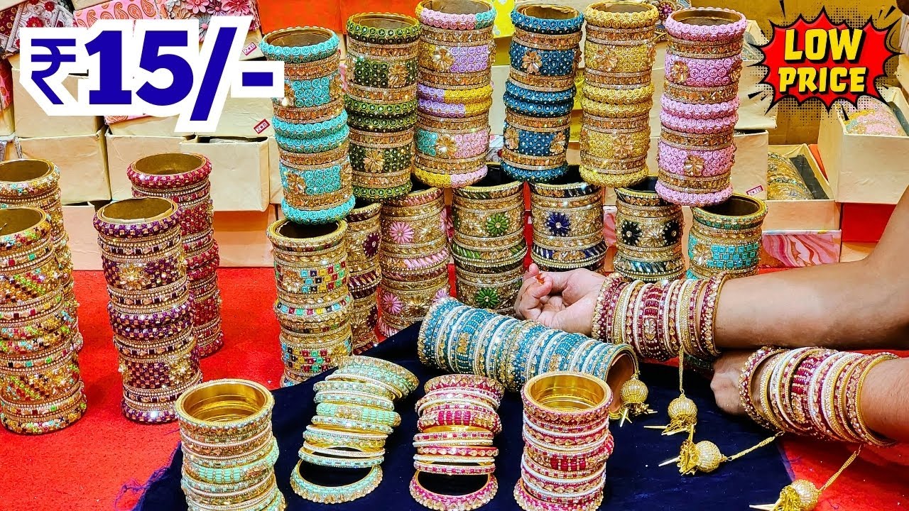 Hyderabad Wholesale Bangles ₹15/- | Ladbazar Bangles Market Online Shopping
