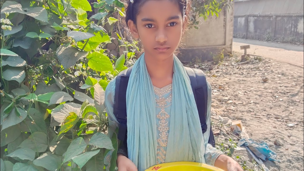 গাছথেকে সিম পেড়ে রান্না করলাম   